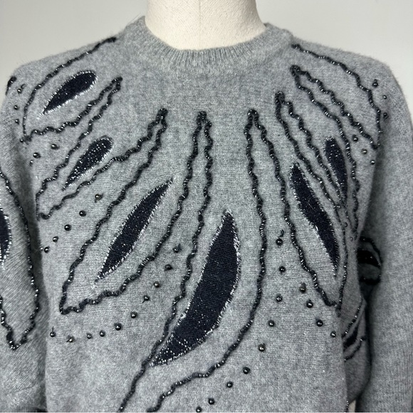 Vintage Embellished Batwing Sweater - Picture 3 of 14